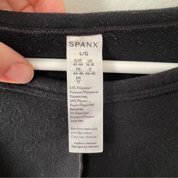 Spanx Perfect Length Top Dolman 3/4 Sleeve in Black Size L - Picture 5 of 9